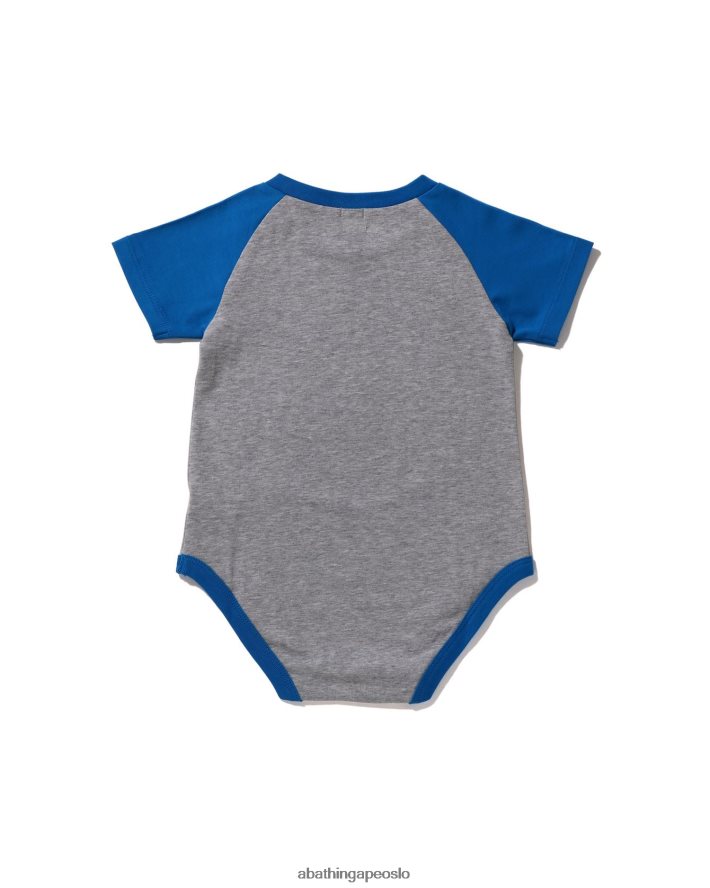 baby milo bodysuit 6XV6201602 grå A Bathing Ape barn