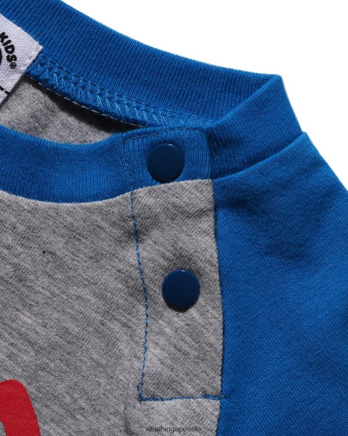 baby milo bodysuit 6XV6201602 grå A Bathing Ape barn