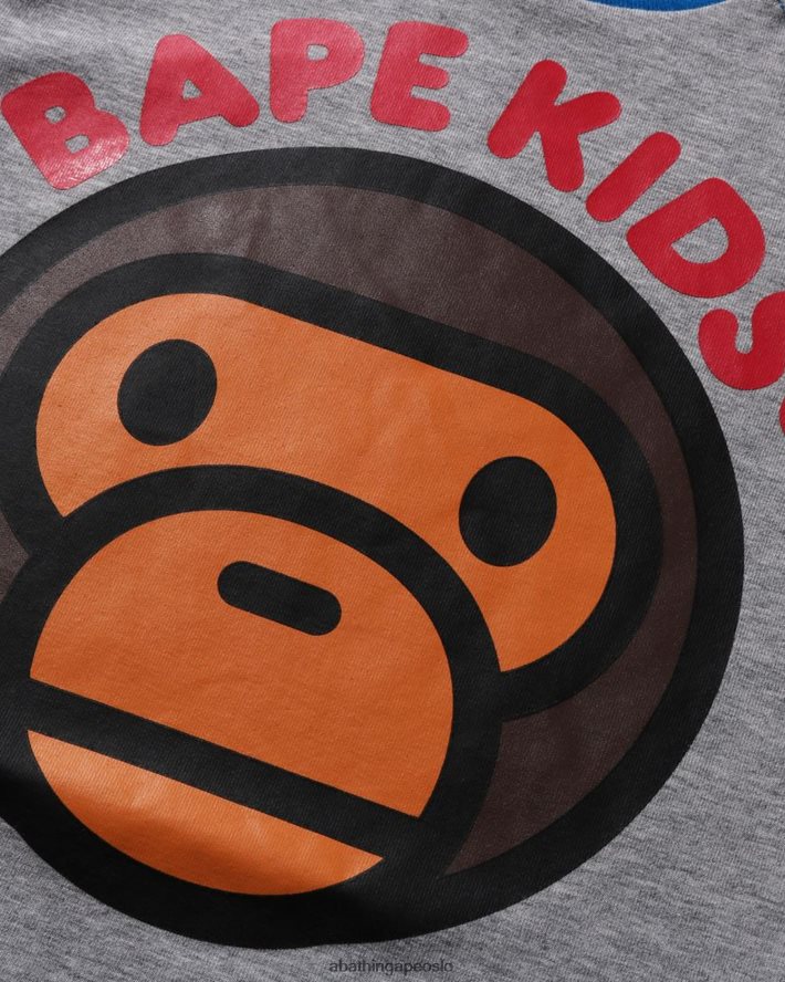 baby milo bodysuit 6XV6201602 grå A Bathing Ape barn