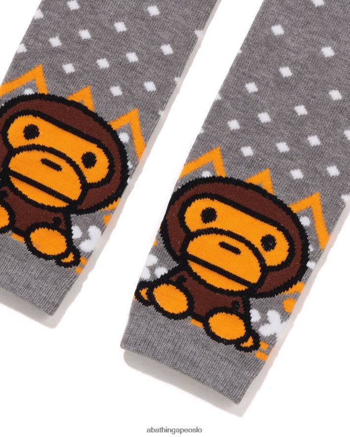 baby milo nordiske leggings 6XV6201467 grå A Bathing Ape barn