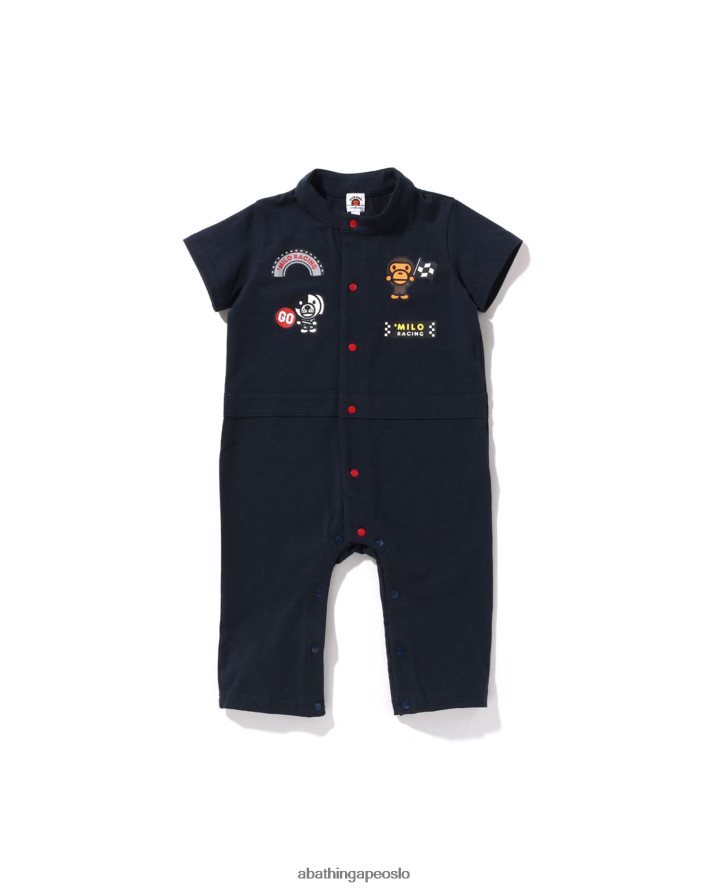 baby milo racing bukse 6XV6201733 marineblå A Bathing Ape barn