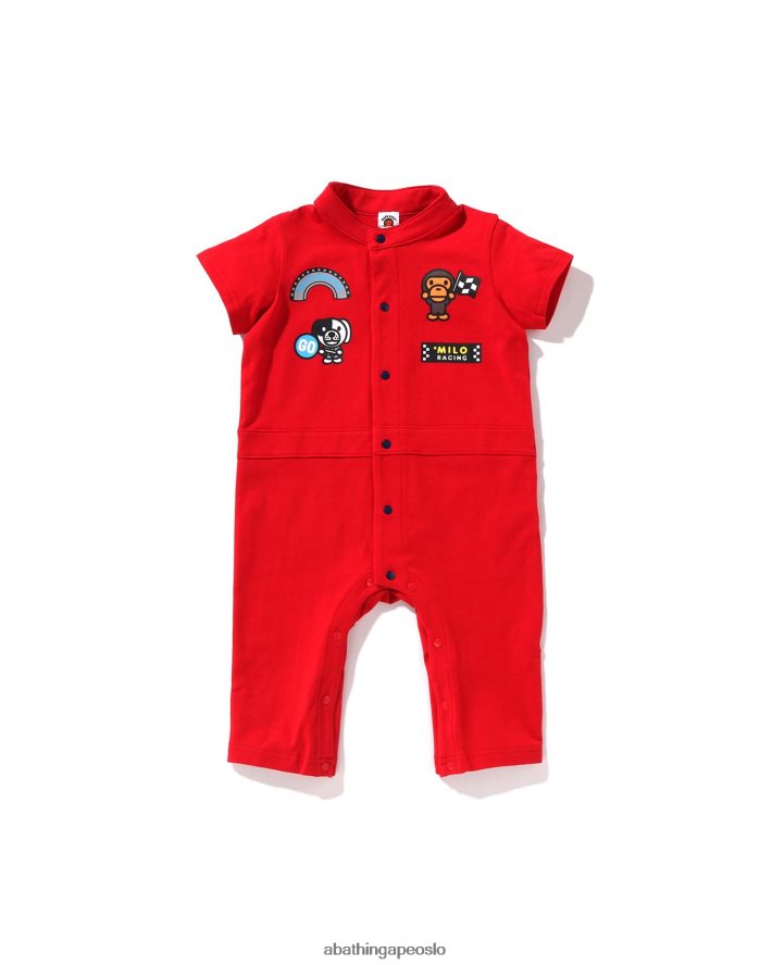 baby milo racing bukse 6XV6201734 knallrødt A Bathing Ape barn