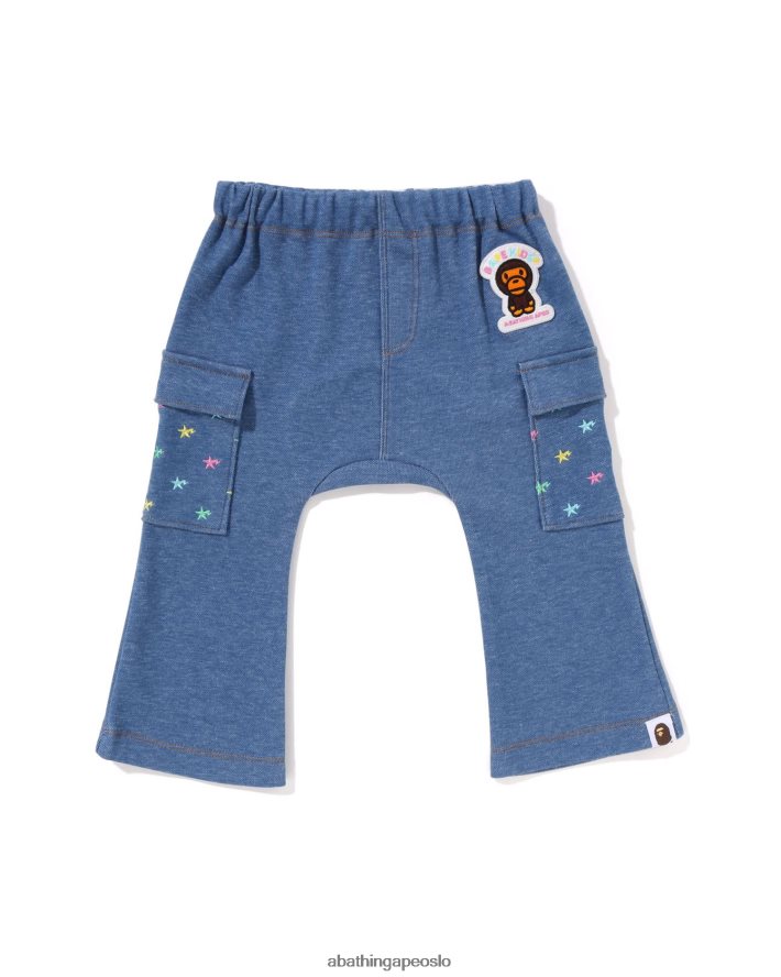baby milo sta jersey dongeribukser 6XV6201398 denim A Bathing Ape barn