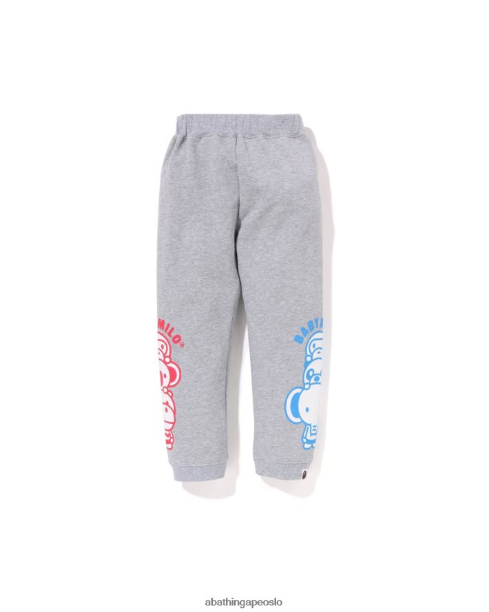 baby milo venner joggebukser 6XV6201421 grå A Bathing Ape barn