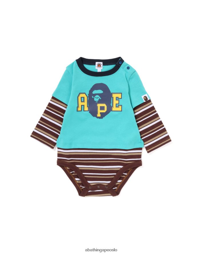 bodysuit med bøylehode 6XV6201368 lysegrønn A Bathing Ape barn