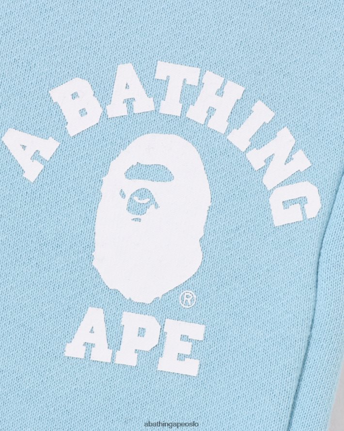 college joggebukser 6XV6201445 lyse blå A Bathing Ape barn