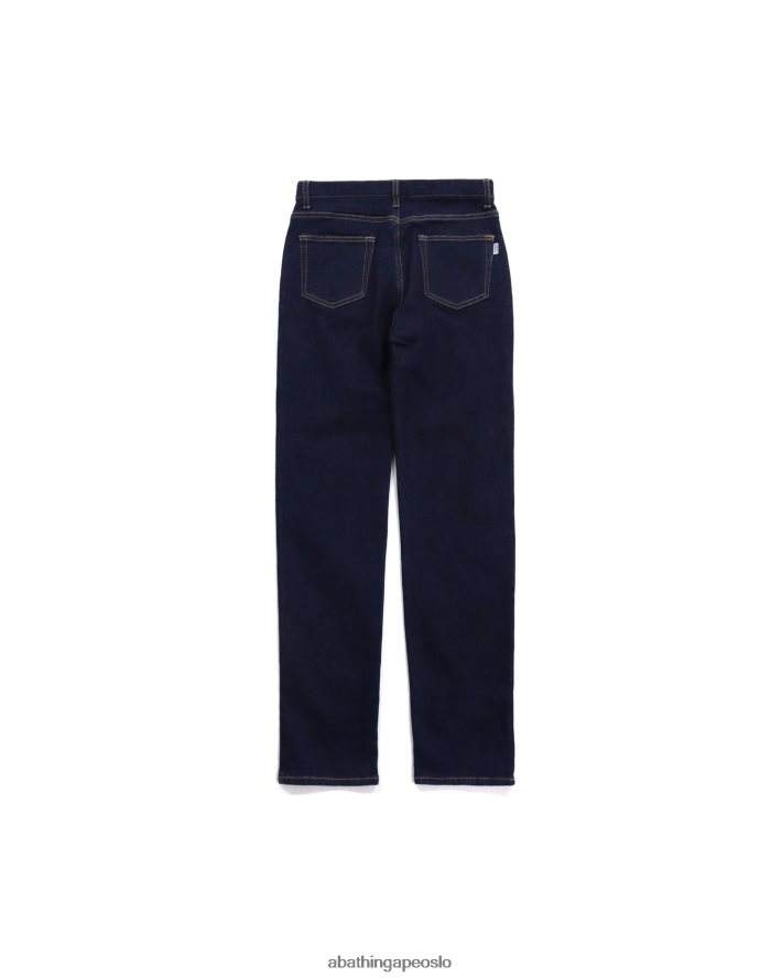 denimbukser med flere trykk 6XV6201761 marineblå A Bathing Ape barn