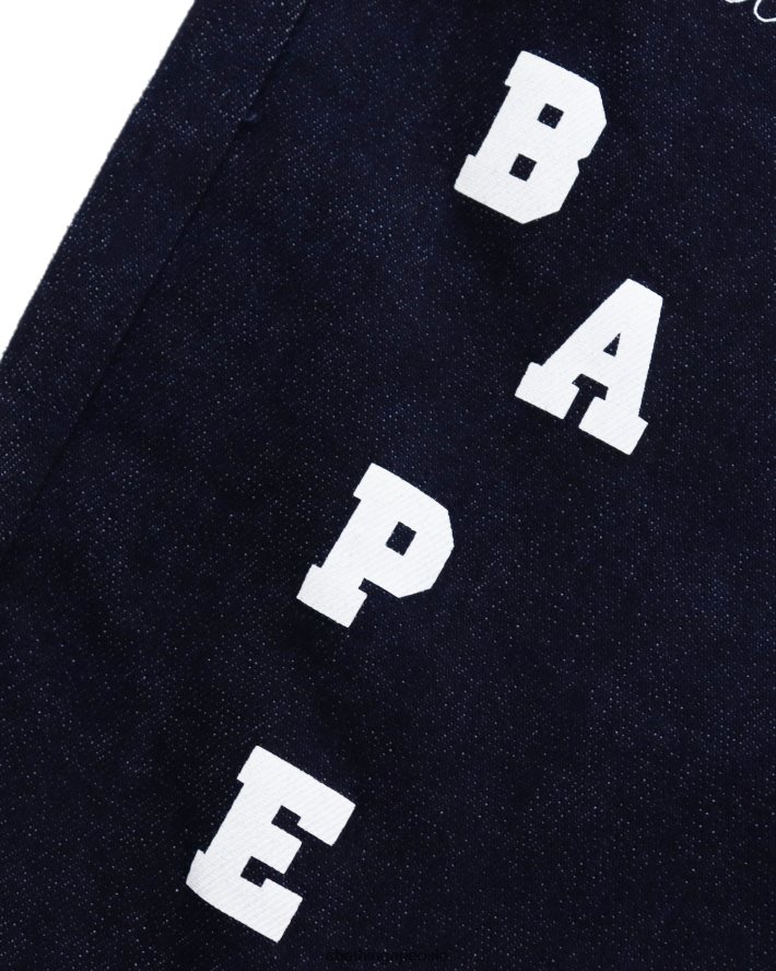 denimbukser med flere trykk 6XV6201761 marineblå A Bathing Ape barn
