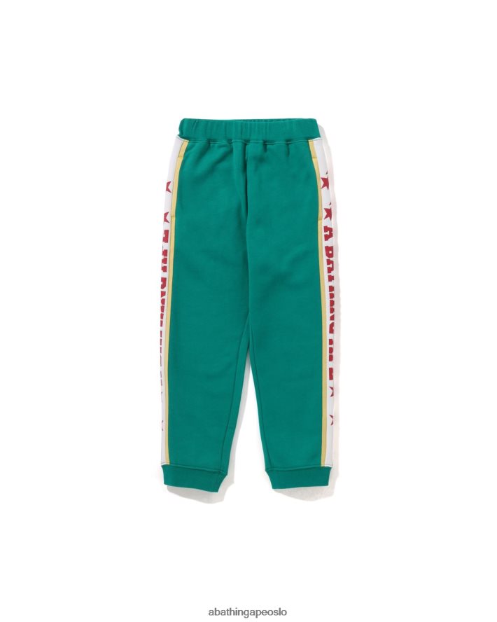 fargeblokk joggebukser 6XV6201578 mynte A Bathing Ape barn