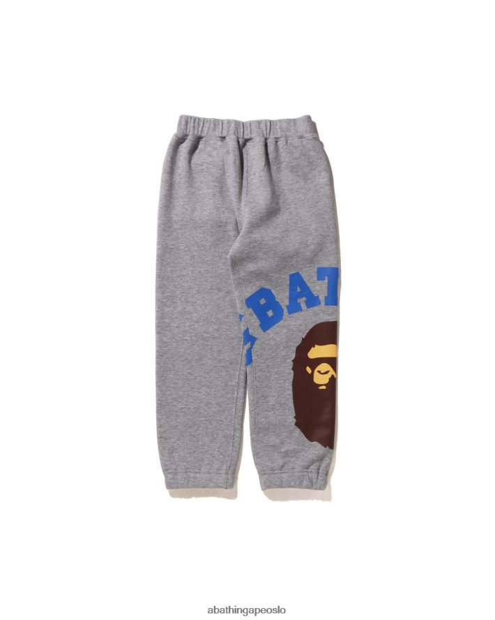 gigantiske college joggebukser 6XV6201537 grå A Bathing Ape barn