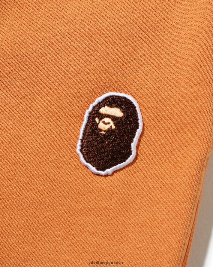 joggebukser med flere fonter 6XV6201686 oransje A Bathing Ape barn