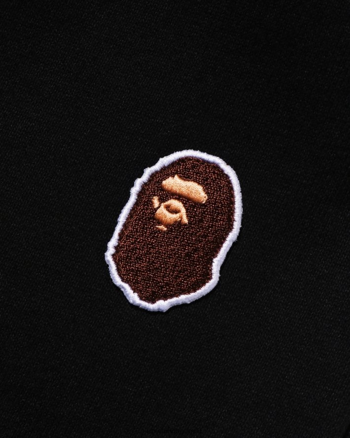 multi fonts joggebukser jr 6XV6201676 svart A Bathing Ape barn