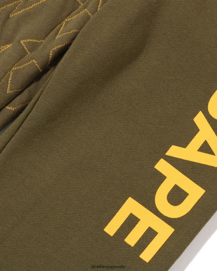 sta quilting joggebukser 6XV6201541 militærgrønn A Bathing Ape barn