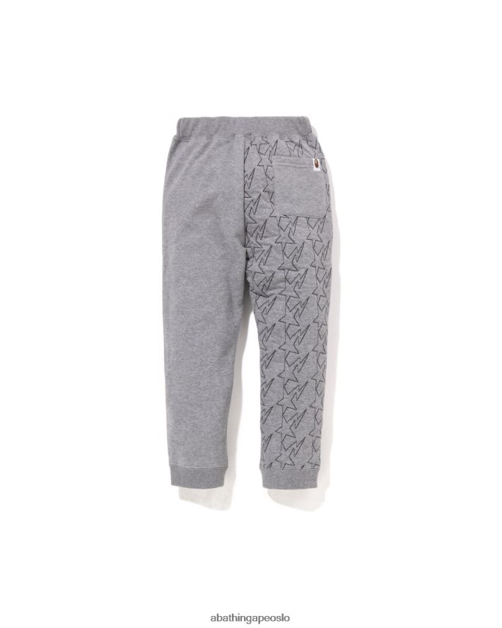 sta quilting joggebukser 6XV6201542 grå A Bathing Ape barn
