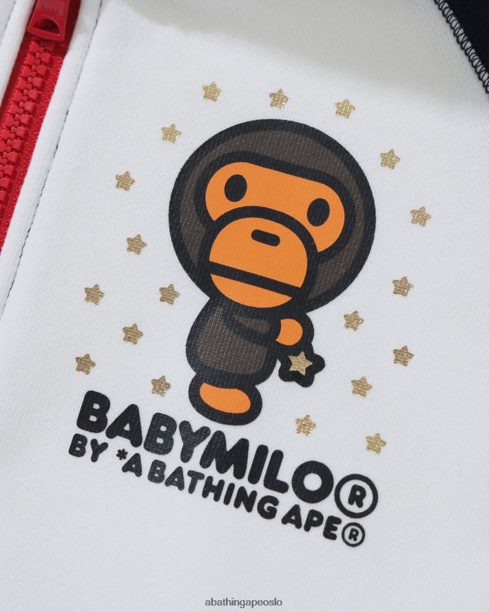 baby milo star hettegenser med glidelås 6XV6201791 mørke blå A Bathing Ape barn