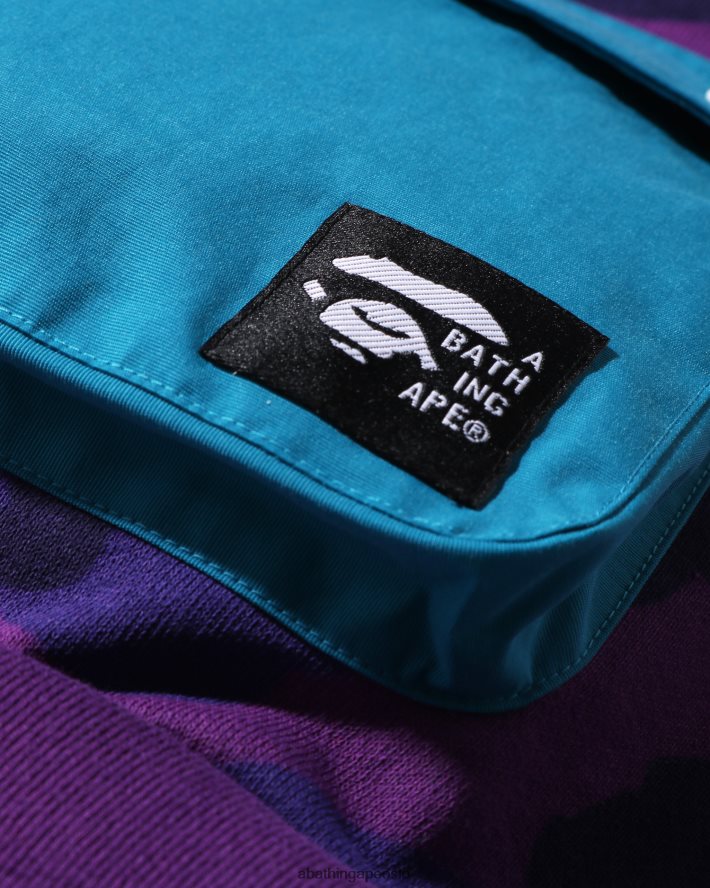 farge camo lomme løs passform crewneck jr 6XV6201634 lilla A Bathing Ape barn