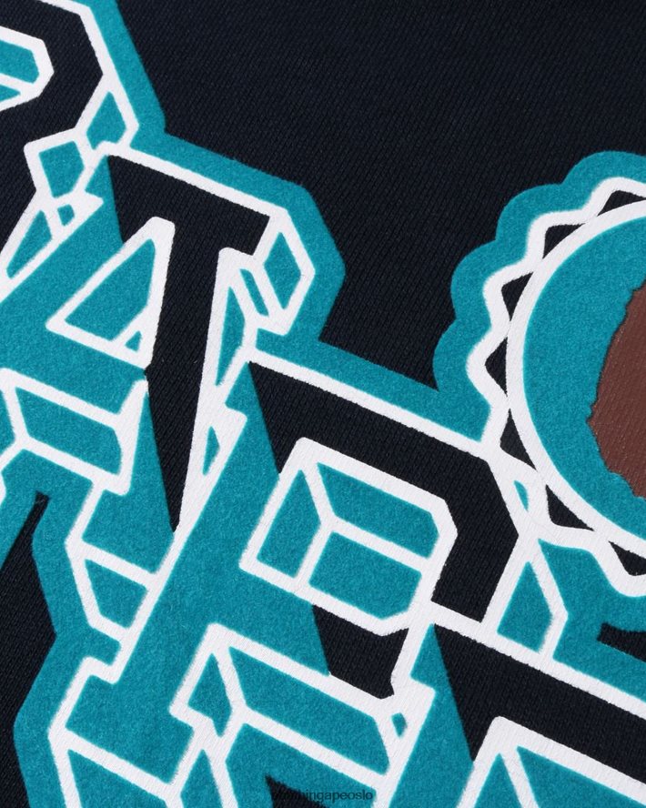 hodet emblem crewneck 6XV6201571 blå A Bathing Ape barn