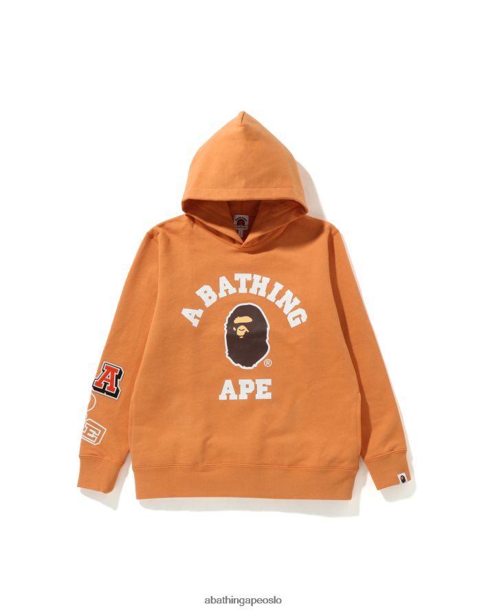 multi fonts pullover hettegenser jr 6XV6201695 oransje A Bathing Ape barn