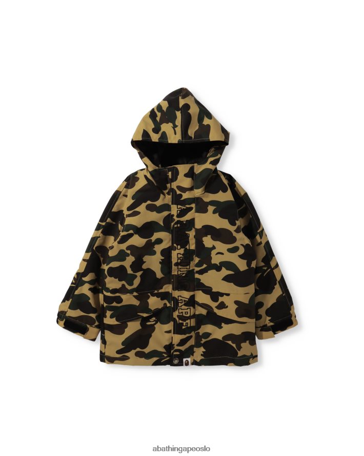 1. camo 4-veis jakke 6XV6201755 gul A Bathing Ape barn
