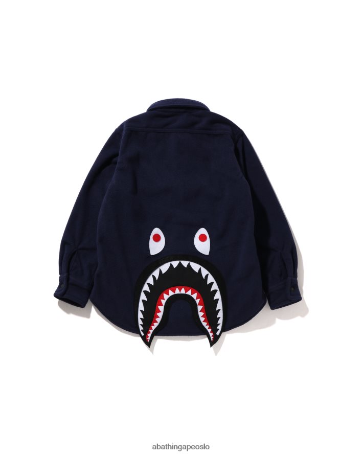 hai patch jakke 6XV6201642 blå A Bathing Ape barn