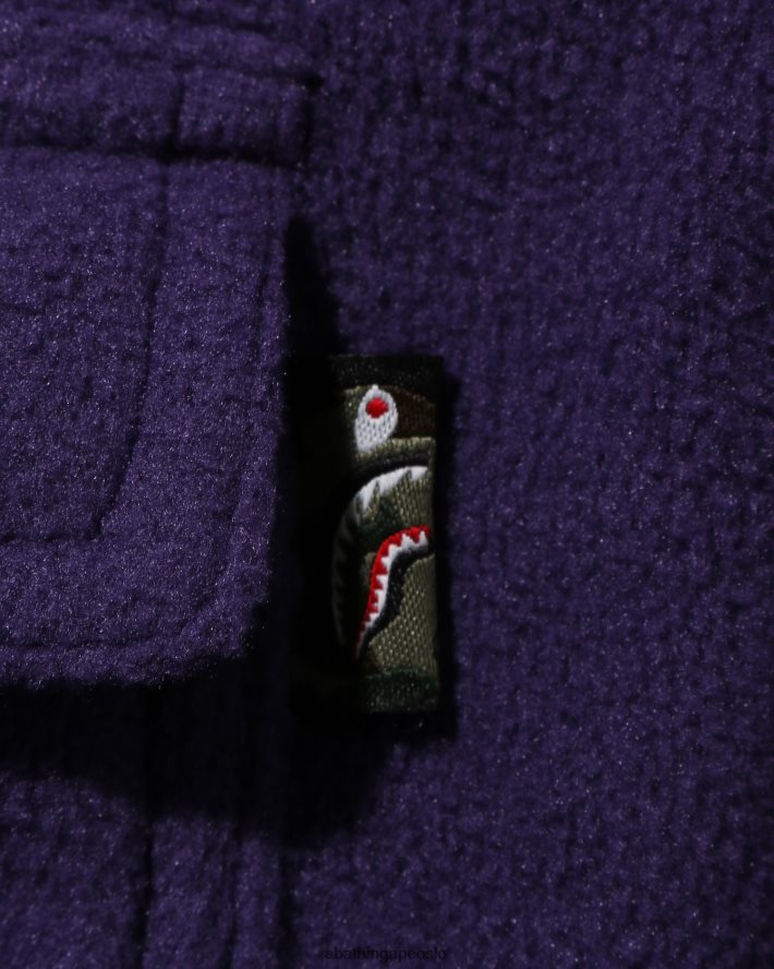 hai patch jakke 6XV6201643 lilla A Bathing Ape barn