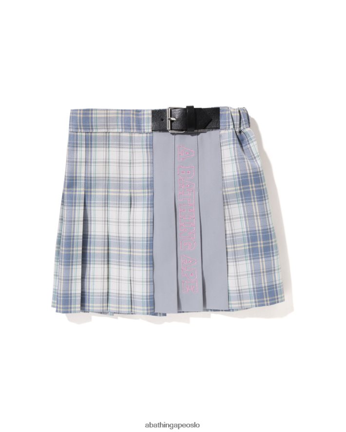 rutete plissert skjørt 6XV6201451 blå A Bathing Ape barn