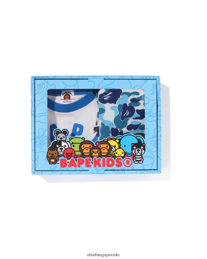 abc camo baby milo gavesett 6XV6201295 lyse blå A Bathing Ape barn