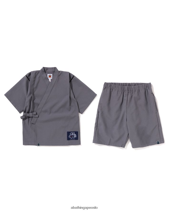 japan jinbei dress 6XV6201333 grå A Bathing Ape barn