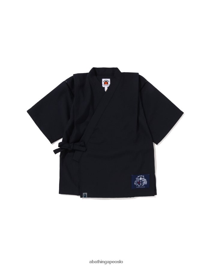 japan jinbei dress 6XV6201334 marineblå A Bathing Ape barn