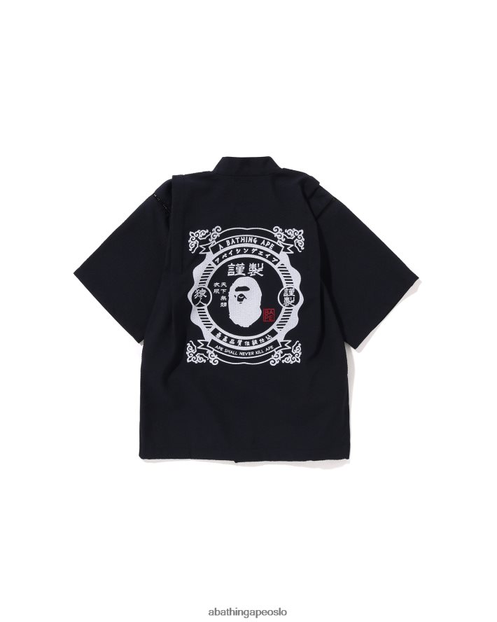 japan jinbei dress 6XV6201334 marineblå A Bathing Ape barn