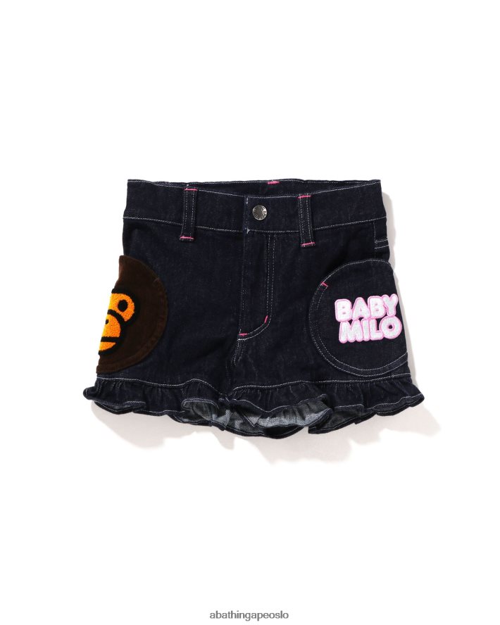 baby milo pocket fill shorts 6XV6201600 marineblå A Bathing Ape barn