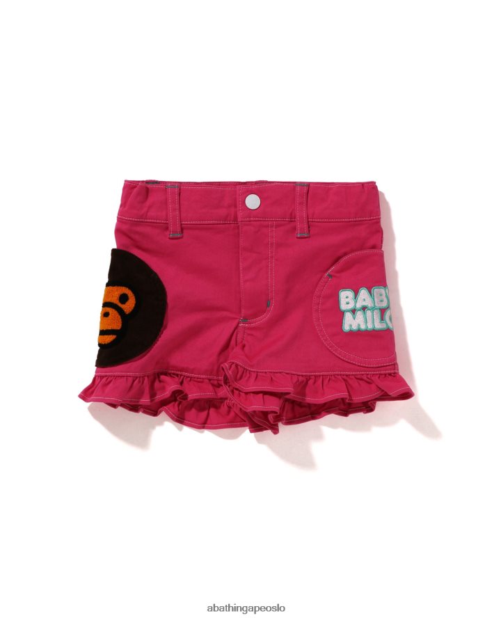 baby milo pocket fill shorts 6XV6201601 karminrose A Bathing Ape barn