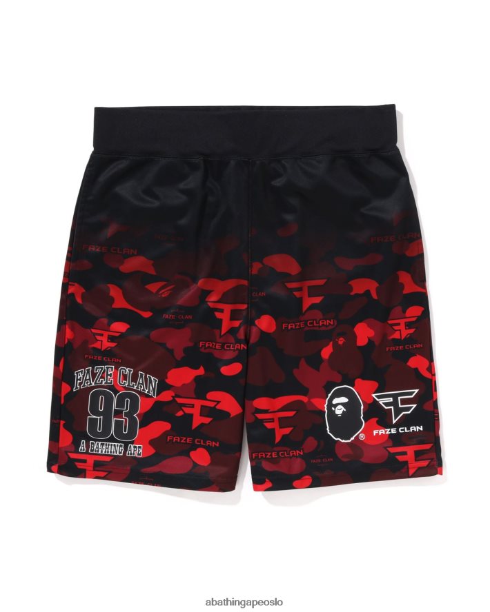 bape x faze clan game shorts 6XV6201408 knallrødt A Bathing Ape barn
