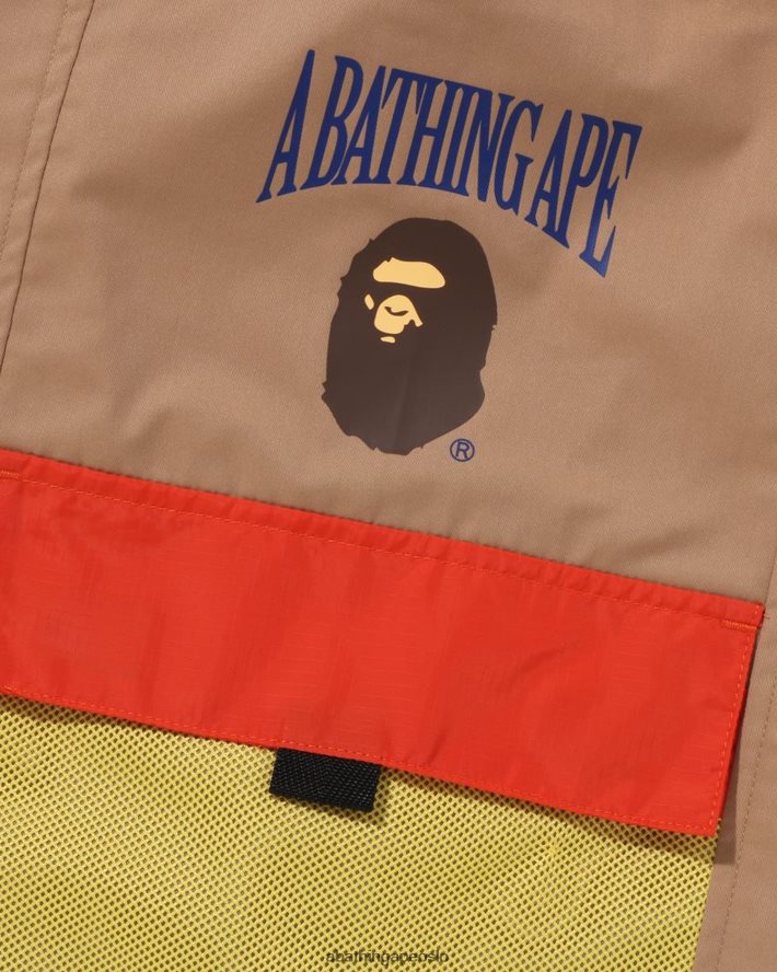 mesh lommeshorts 6XV6201308 beige A Bathing Ape barn