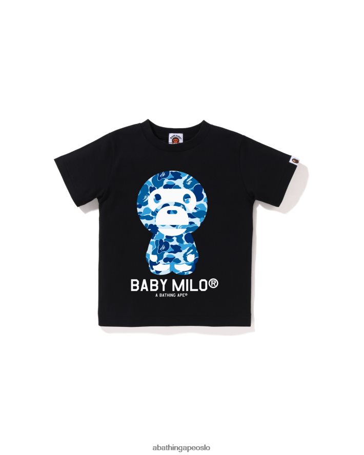 abc camo baby milo t-skjorte 6XV6201269 svart A Bathing Ape barn