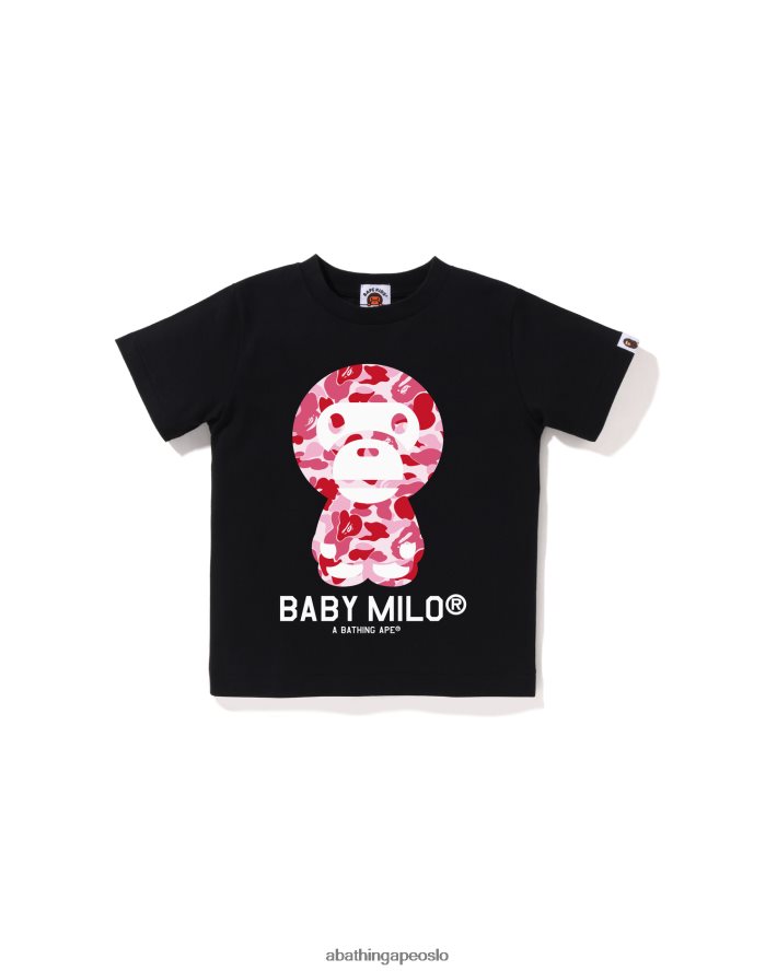 abc camo baby milo t-skjorte 6XV6201271 svart A Bathing Ape barn