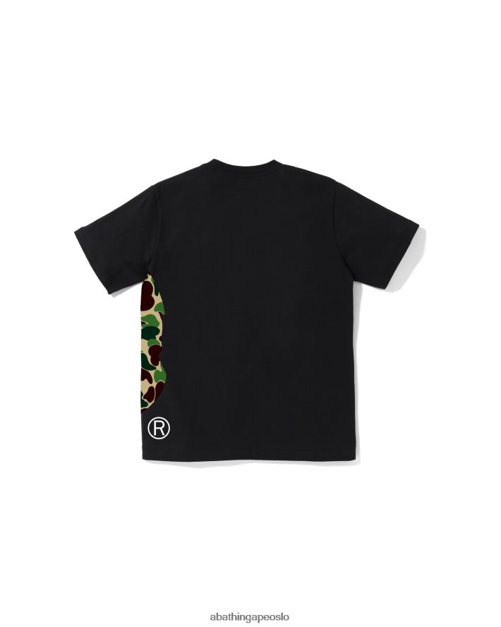 abc camo side big head tee jr 6XV6201282 svart A Bathing Ape barn