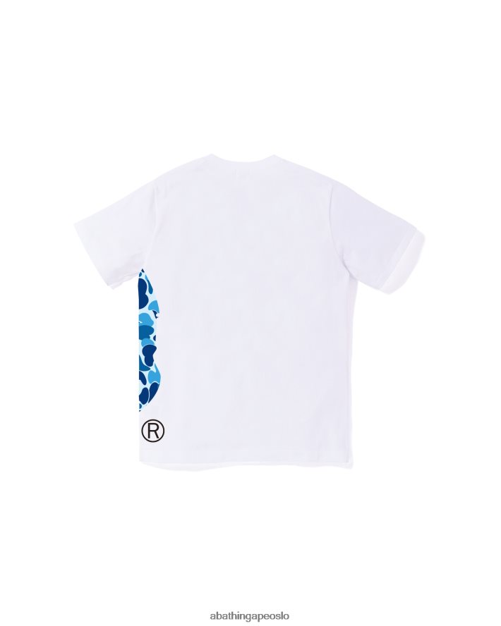 abc camo side big head tee jr 6XV6201284 hvit A Bathing Ape barn