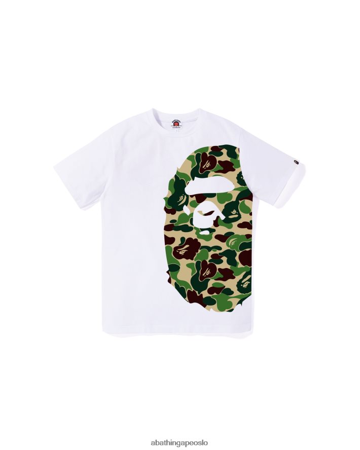abc camo side big head tee jr 6XV6201285 hvit A Bathing Ape barn