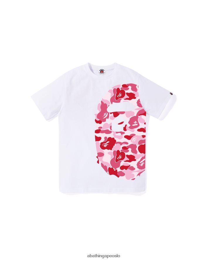 abc camo side big head tee jr 6XV6201286 hvit A Bathing Ape barn