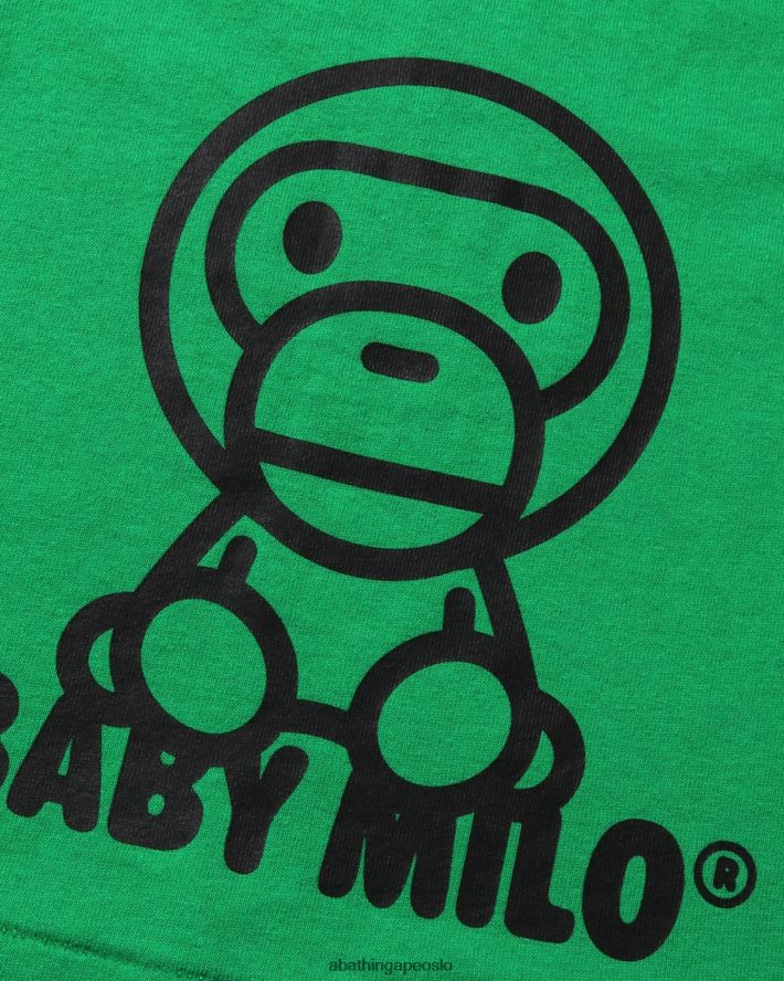 all baby milo mix t-skjorte 6XV6201515 mynte A Bathing Ape barn