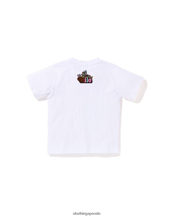 baby milo blandet frukt milo & lisa tee 6XV6201383 hvit A Bathing Ape barn