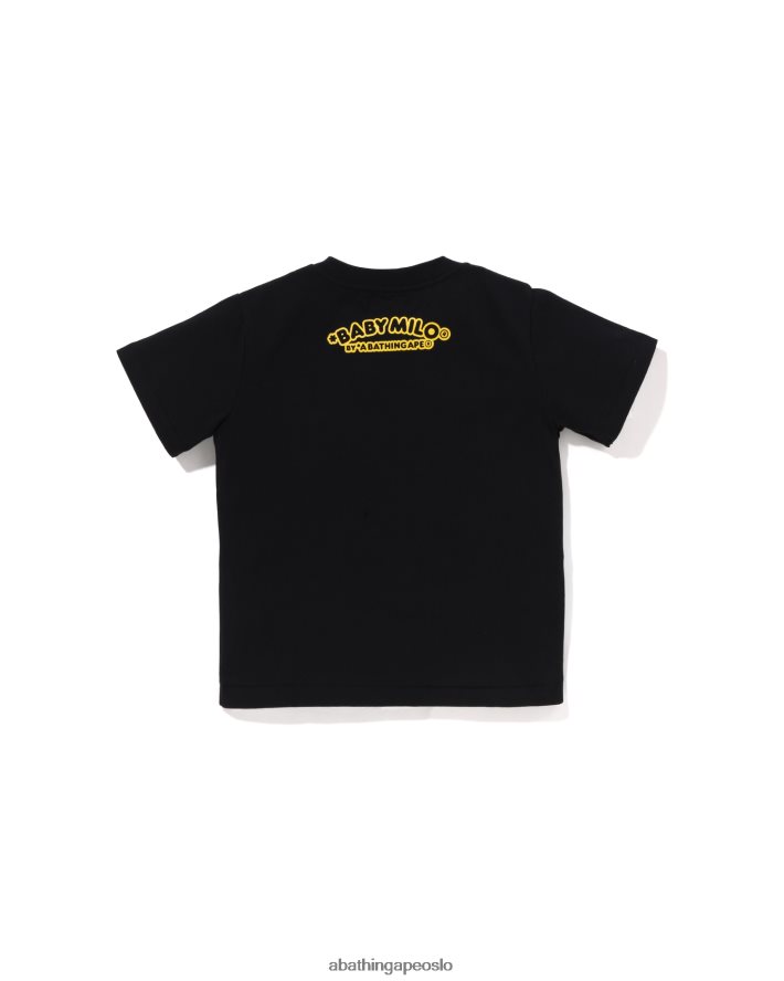 baby milo fiskevest print t-skjorte 6XV6201315 svart A Bathing Ape barn