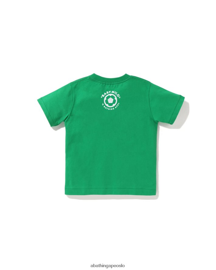 baby milo fotball-t-skjorte 6XV6201558 smaragd A Bathing Ape barn