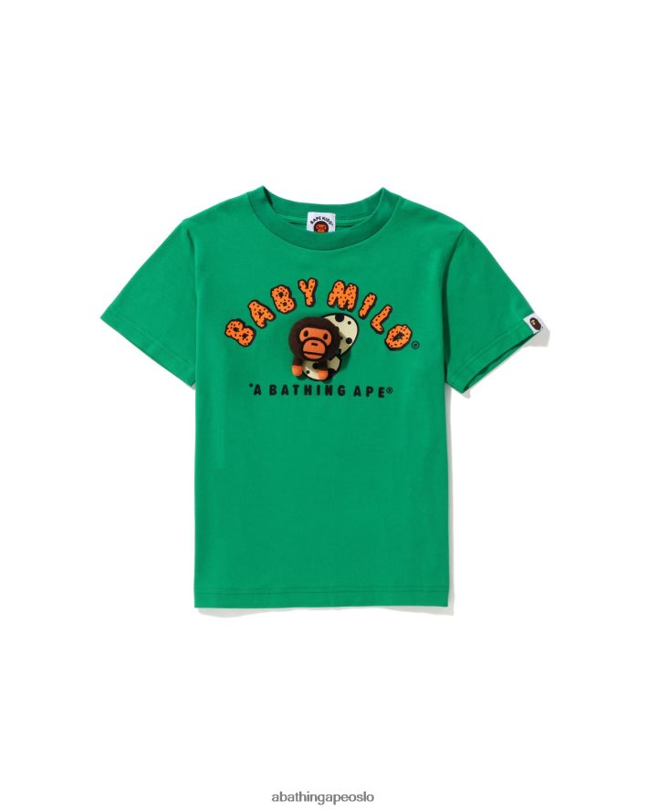 baby milo plysjdukke i en egg-t-skjorte 6XV6201587 smaragd A Bathing Ape barn