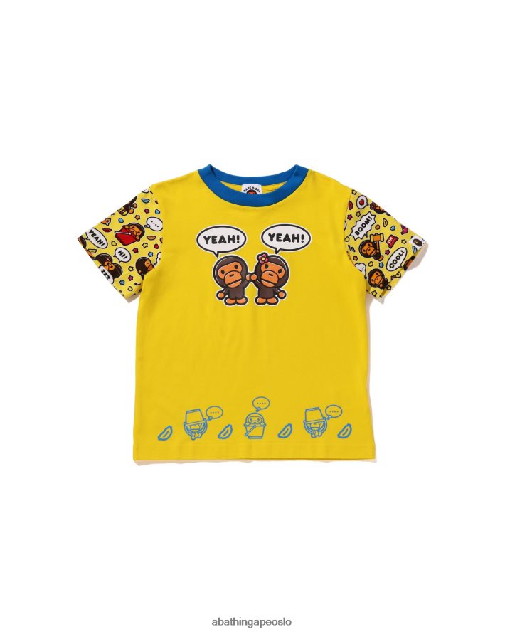 baby milo taleballong milo lisa tee 6XV6201590 gul A Bathing Ape barn