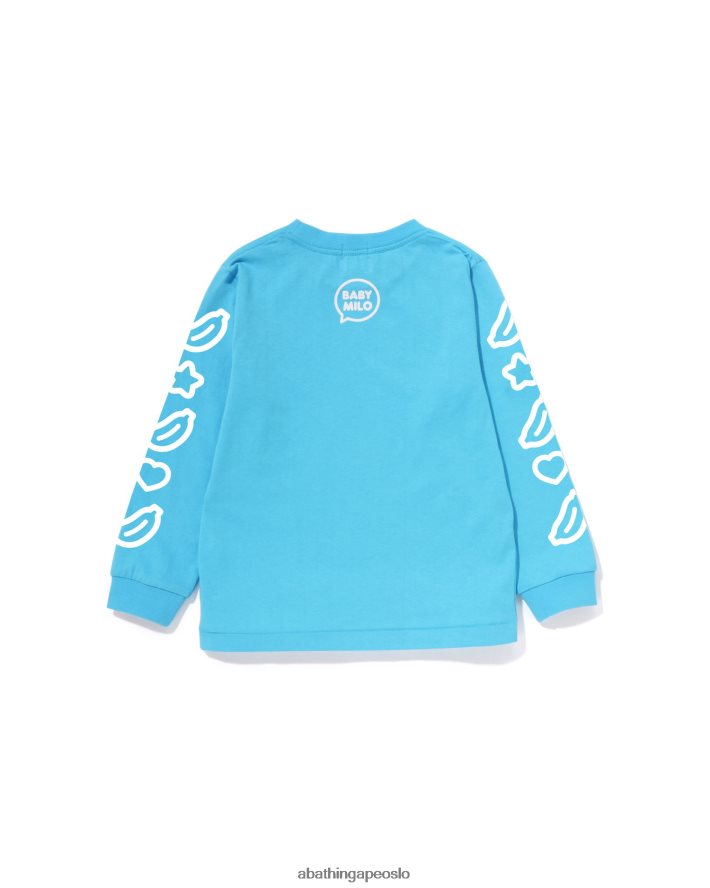 baby milo taleballong-t-skjorte #1 6XV6201477 blå A Bathing Ape barn