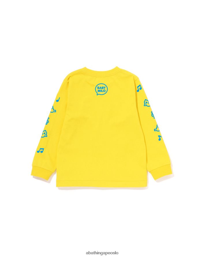 baby milo taleballong-t-skjorte #2 6XV6201488 gul A Bathing Ape barn