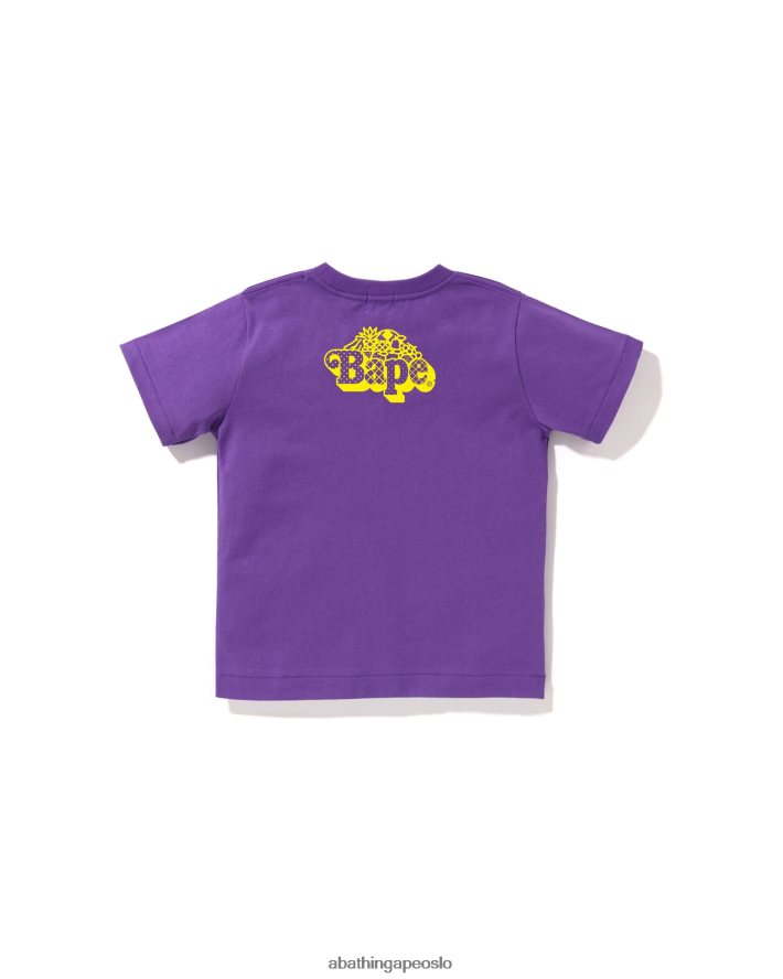baby milo tee med blandet frukt #2 6XV6201457 lilla A Bathing Ape barn