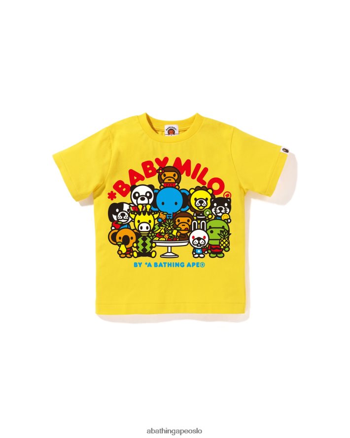 baby milo tee med blandet frukt #2 6XV6201459 gul A Bathing Ape barn